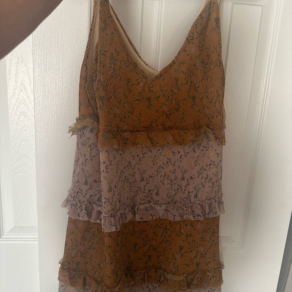 Show Me Your MuMu Orange and Purple Dress